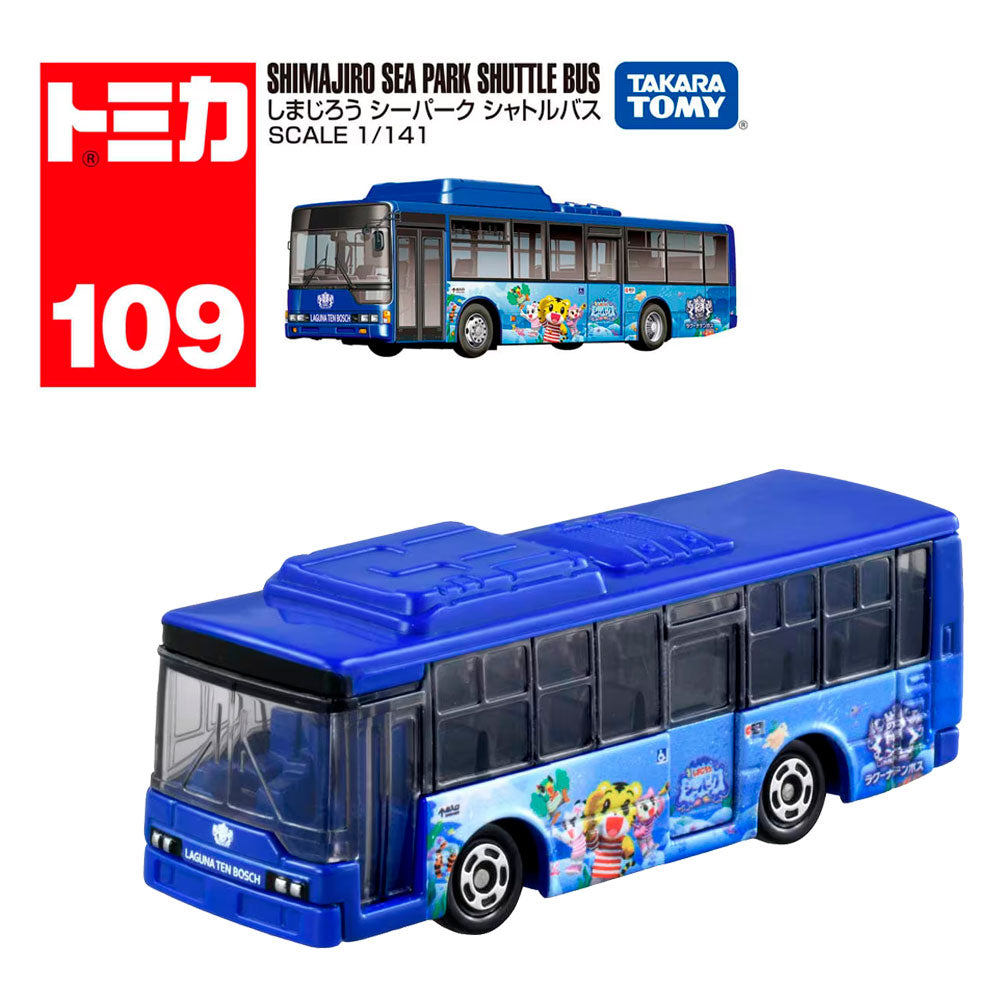 TOMICA PREMIUM SHIMAJIRO SEA PARK SHUTTLE BUS NO.109 TOMICA PREMIUM SHIMAJIRO SEA PARK SHUTTLE BUS NO.109